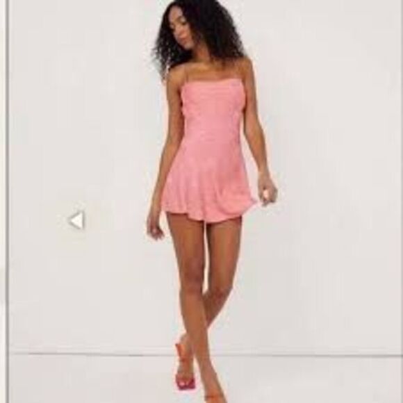 For Love & Lemons Dresses & Skirts - NWT For Love & Lemons. Gabrielle mini dress in pink Size M